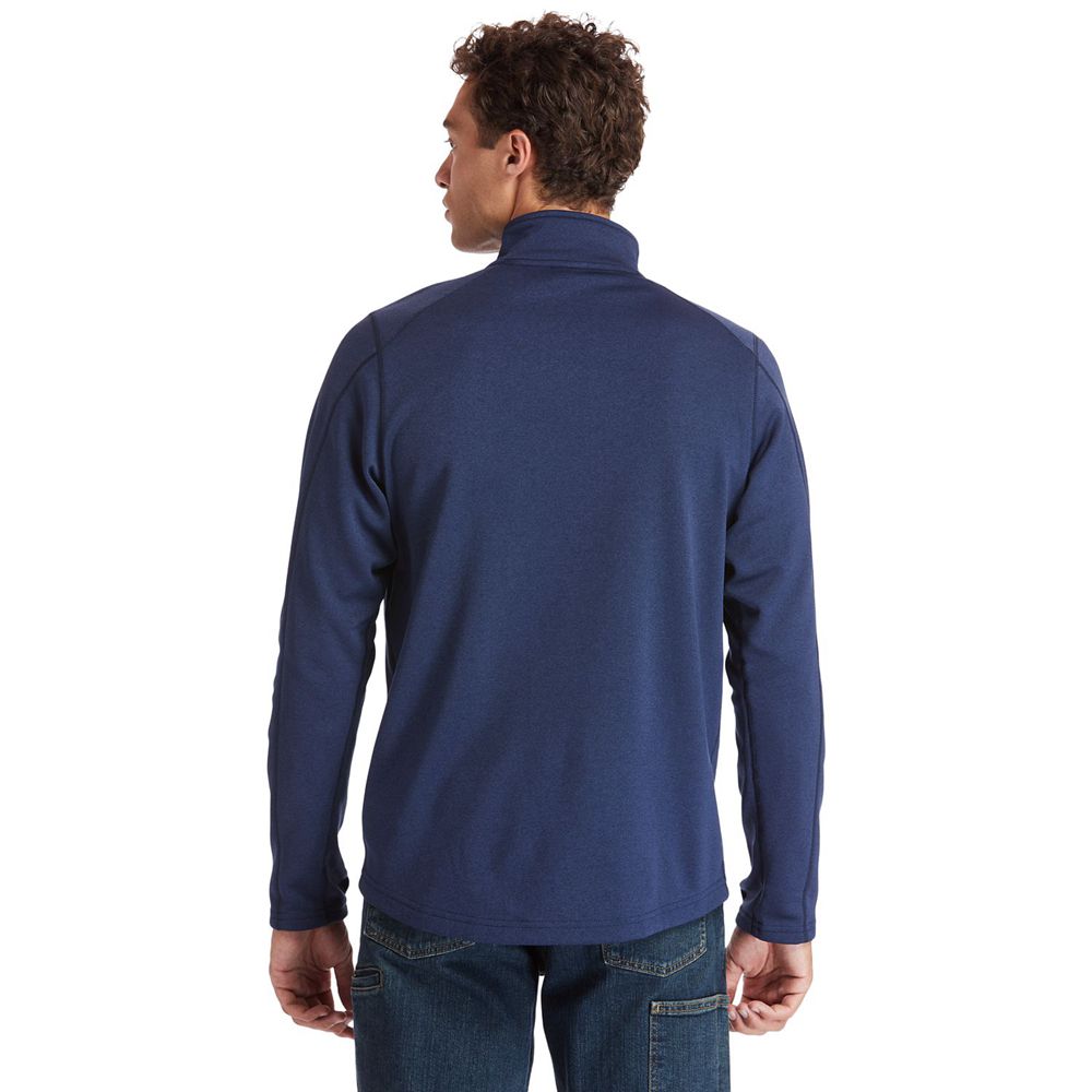 Timberland Mens Sweatshirts PRO® Understory Quarter-Zip Fleece - Navy - India NQ1734569